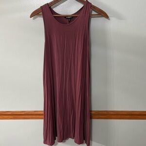 Express swing tank tshirt dress. Xsmall mauve colored. Great condition.
